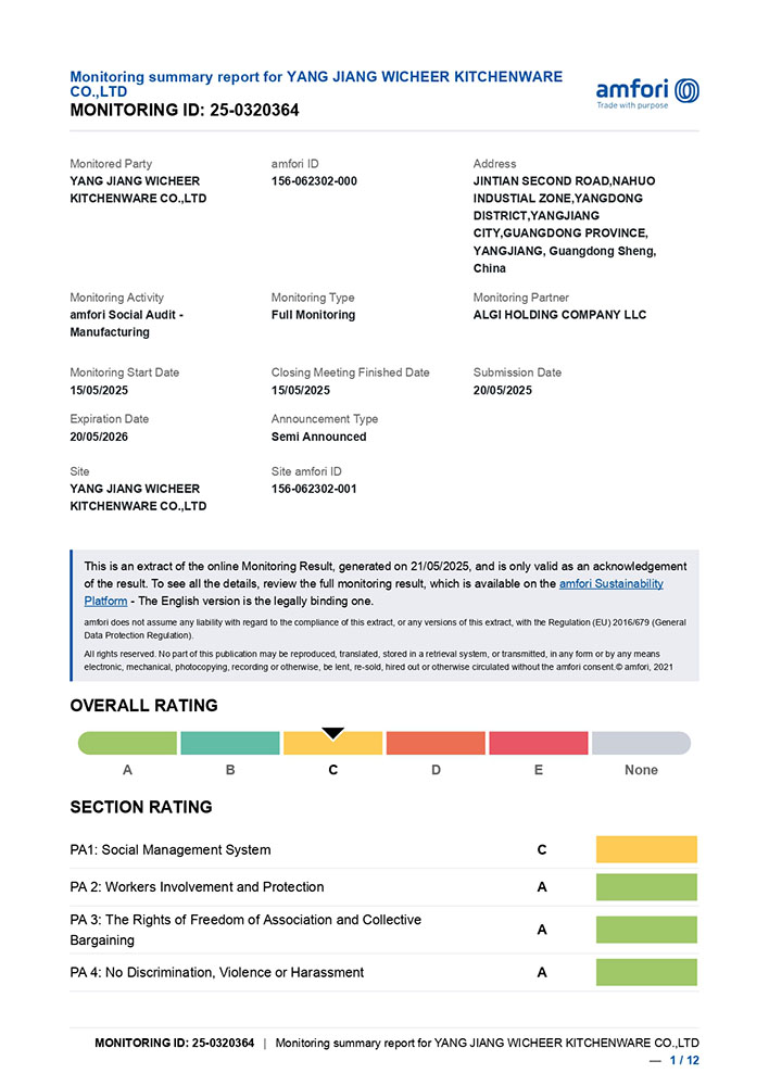 BSCI Test Report
